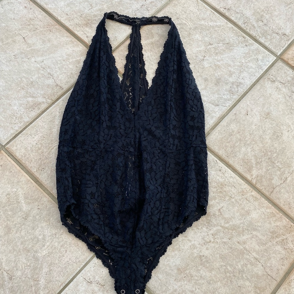 Free People Flower Lace Body Suit